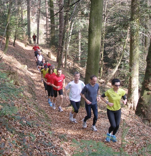 Die Gruppe auf der Finnenbahn