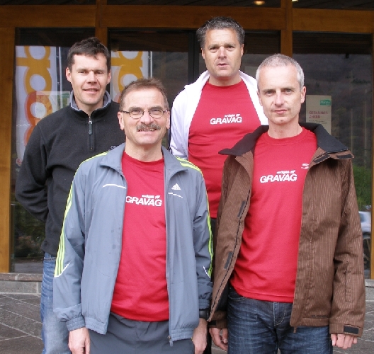 Auch Reto Moschen gehört zu den 5 Mila-Finishern am Zürich-Marathon 2012, auf dem Bild fehlt Erwin Wiederkehr.