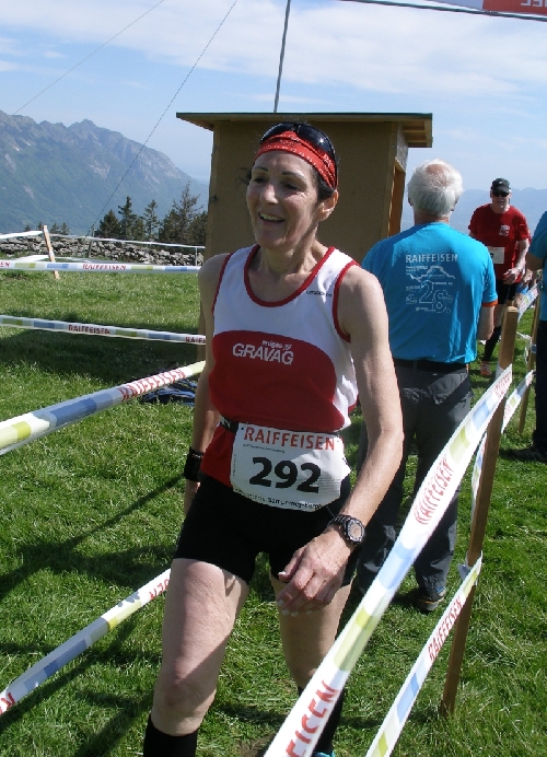 Rina zufrieden und glücklich wie die meisten finisher