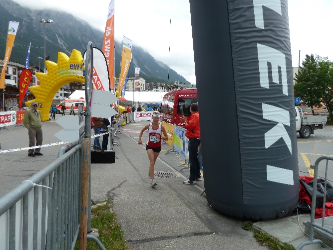 Zieleinlauf in Lenzerheide von Denise