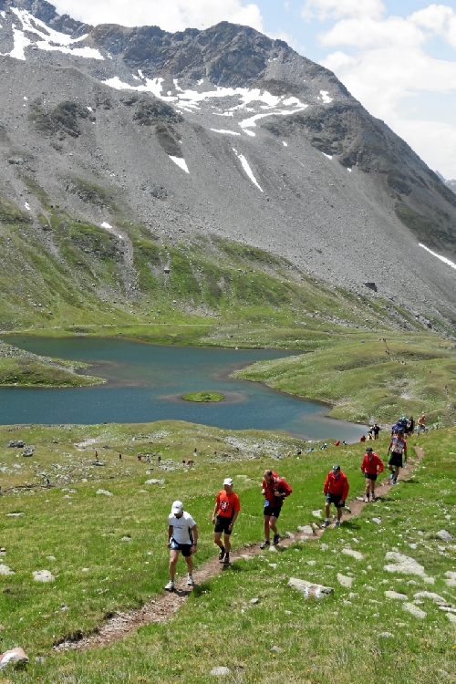 K78 und K42 im Aufstieg zum Sertigpass