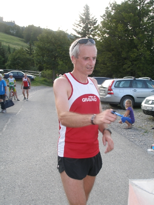 Andreas Weiler stoppt die Zeitnehmung