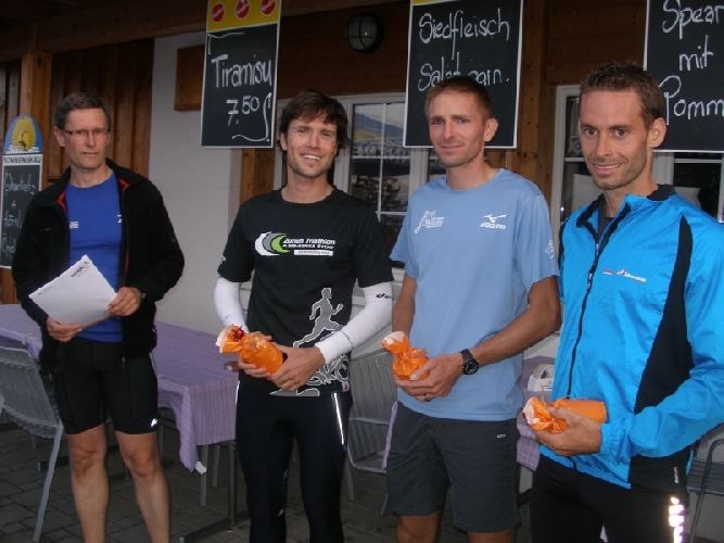 Erehrung der drei schnellsten Herren