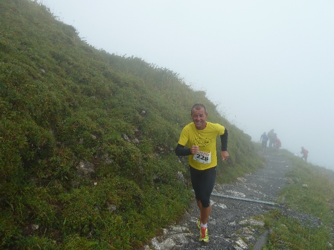 Peter Gschwend war das 1. mal an diesem Berglauf