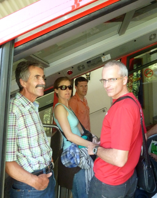 Dann gehts mit der Bahnh hinauf zum ….