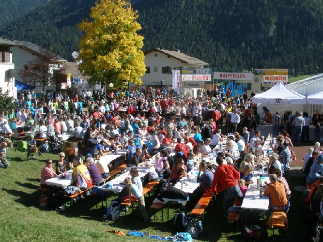 Tolle Stimmung im Ziel in Donat