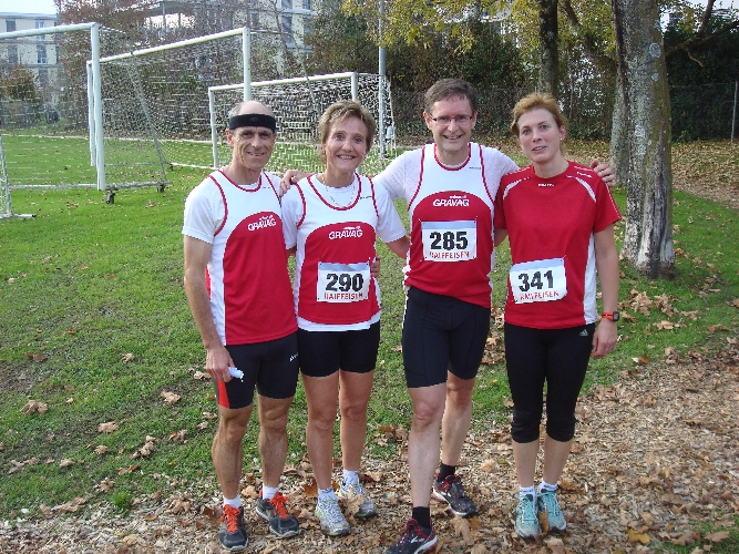 Zielfoto der zufriedenen Finisher. Nur einer fehlt…