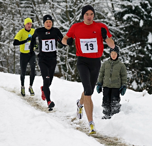 Die schnellsten des Tages: Patrick Spettel, Thomas Summer (Sieger) und Christoph Schefer
