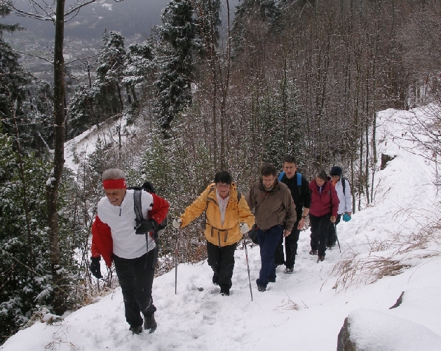 Je höher um so mehr Schnee gabs unter den Füssen