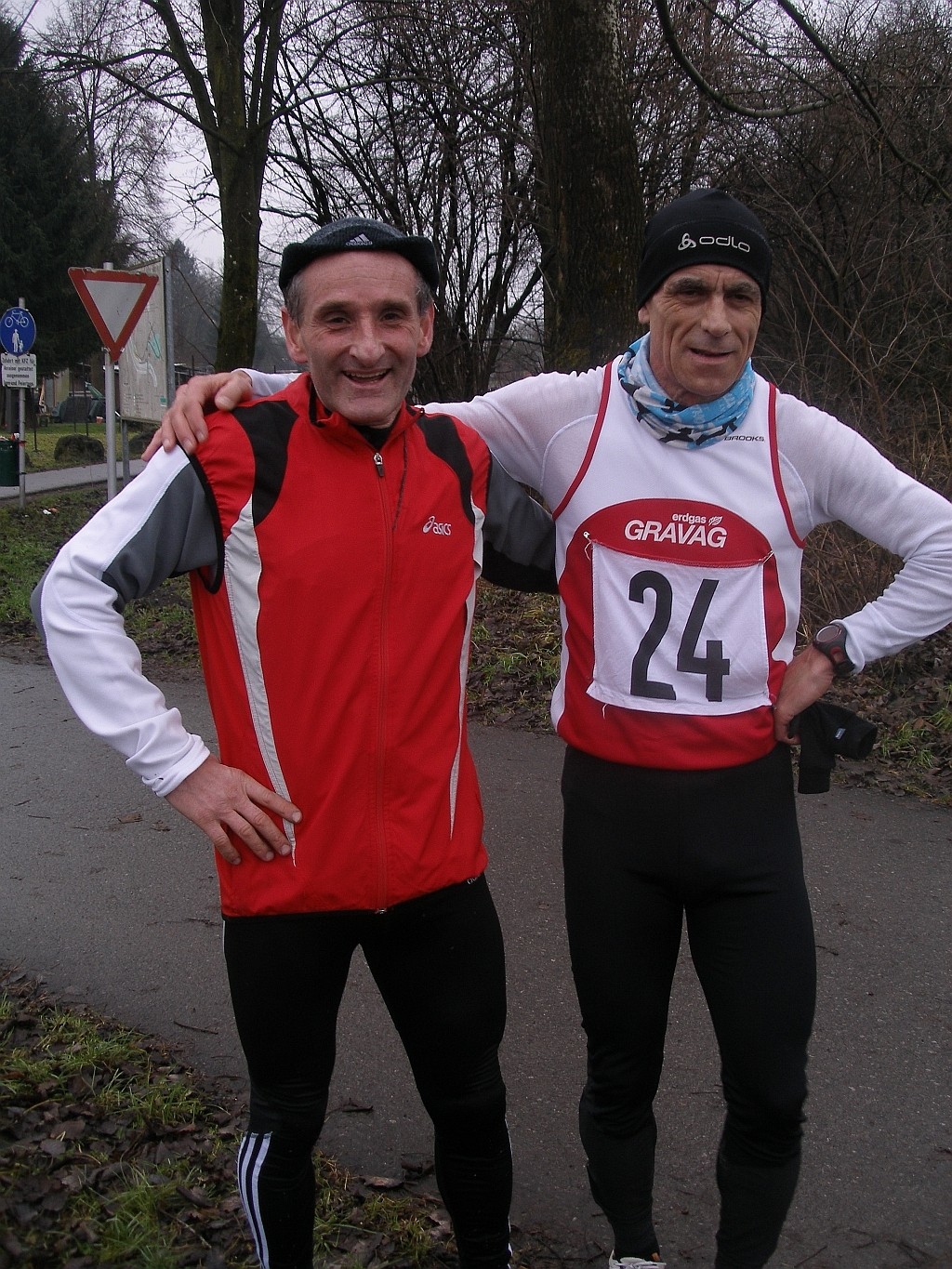 Markus und Berni nach dem Lauf