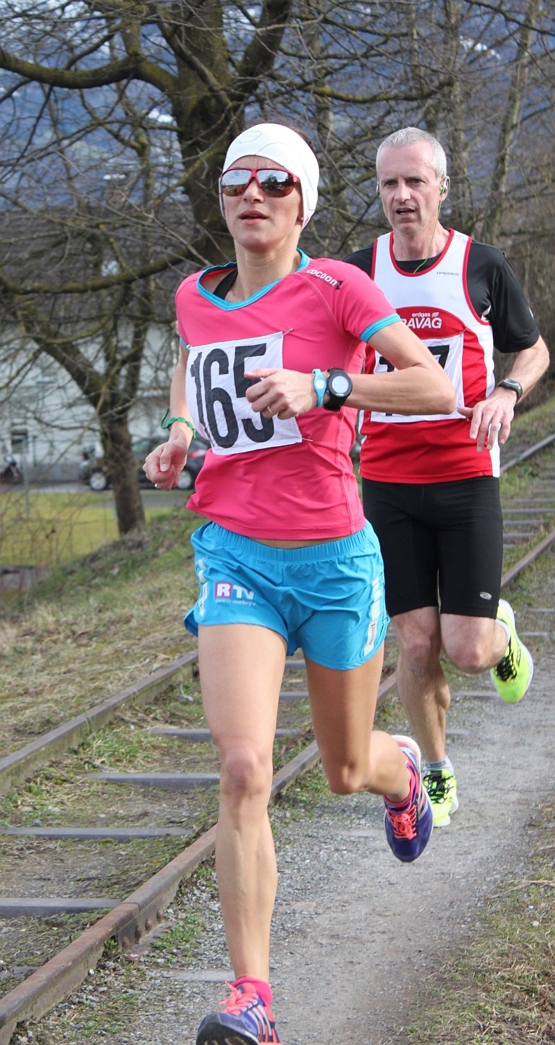 Auch über 9 Km die schnellste Frau: Sandra Urach vom Bregenzerwald