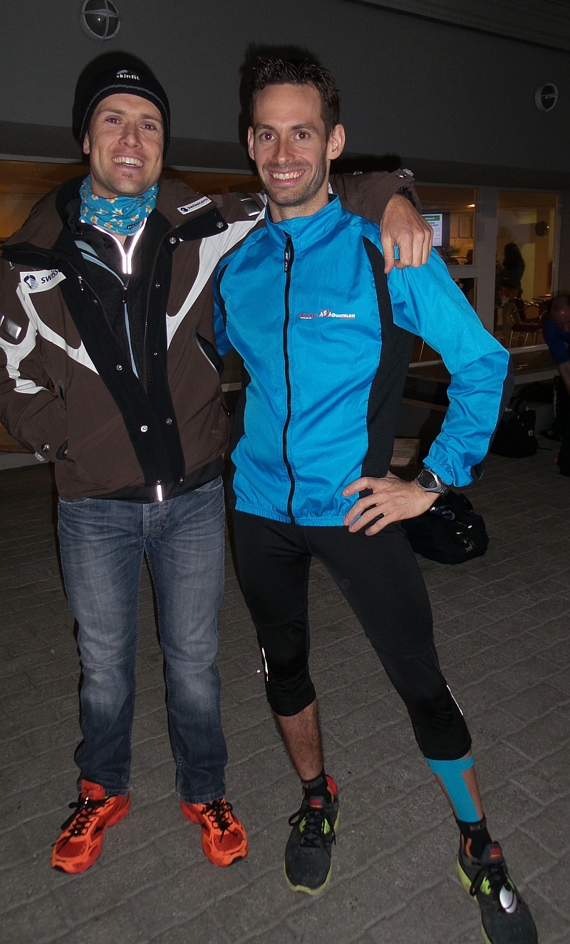 Philipp und Mathias: Frohgelaunt vor dem Start