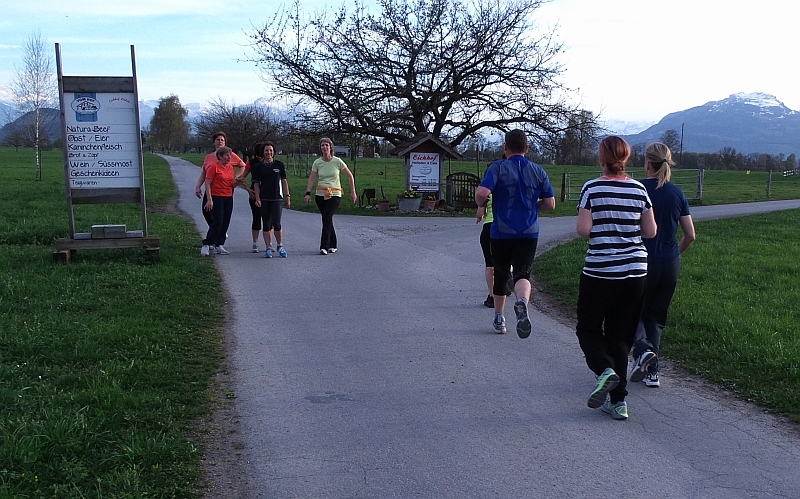 Auch eine kleine Stafette war Bestandteil des ersten Schnuppertrainings