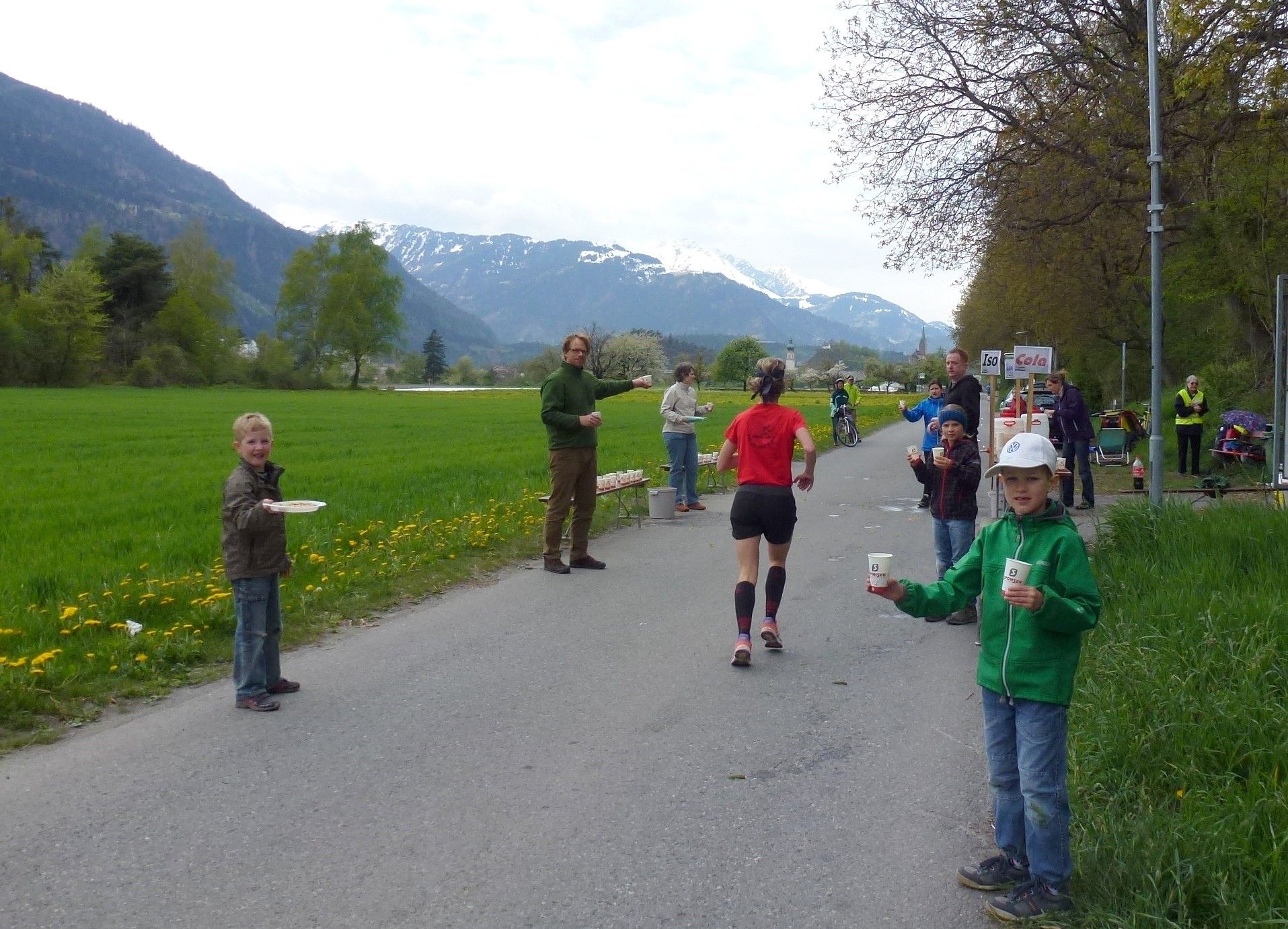 letzter Verpflegungsposten bei km 16