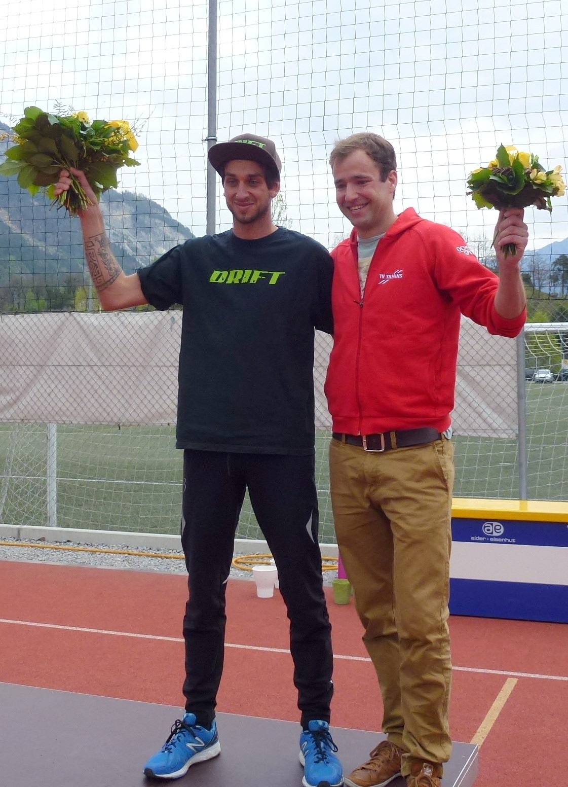 Sieger Fabian Anrig und 3.Platzierter Daniel Spadin