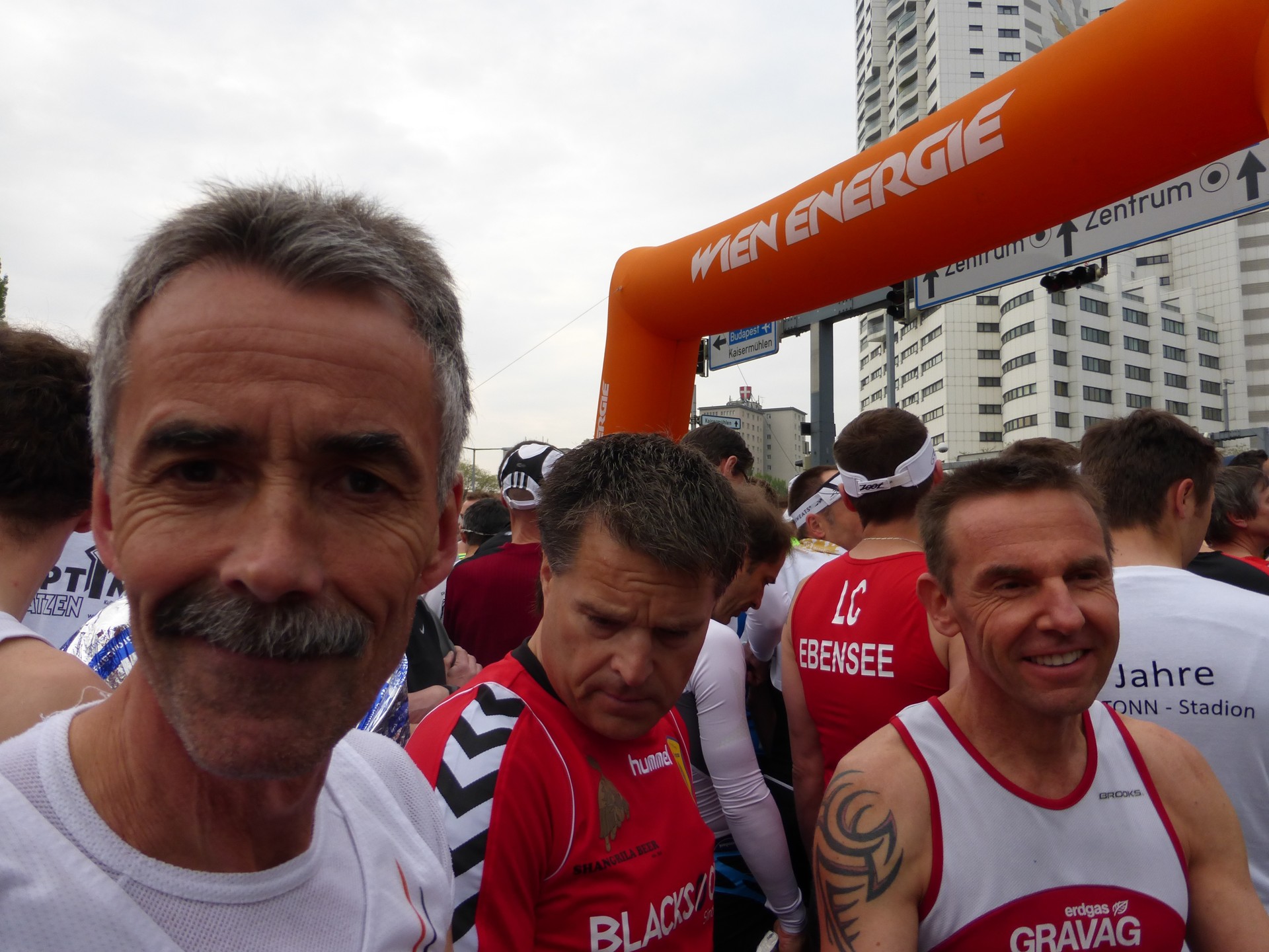 Rolf, Reto und Fredy vor dem Start