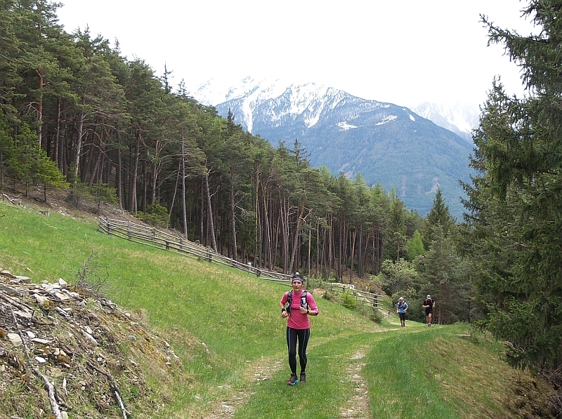 Alle Varianten des Berglaufs wurde trainiert