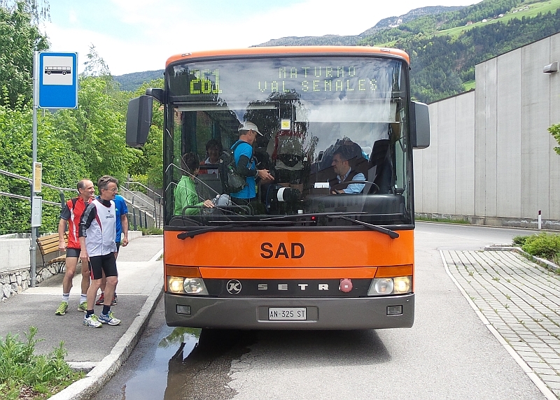 Mit dem Bus gings weiter nach Stuben, zu Beginn des Schnalstals