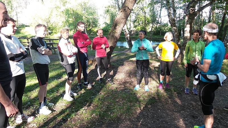 Schlussbesprechung der 5. und letzten Trainingseinheit von Latsch