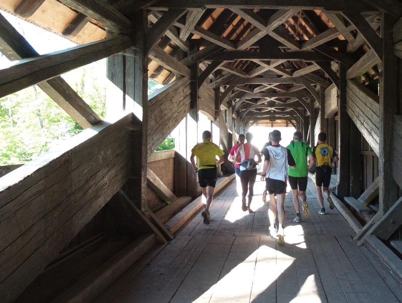 Holzbrücke im Sittertobel