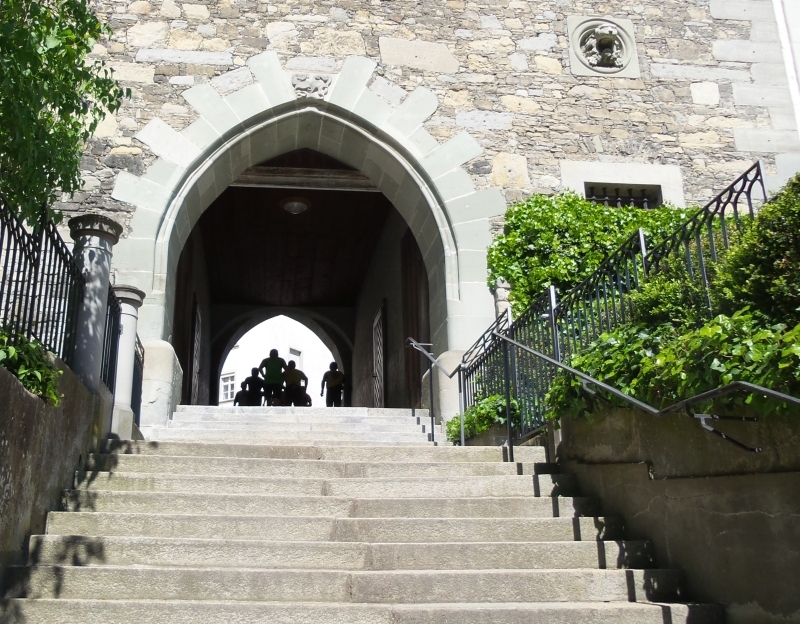 Treppe hinauf zum Spisertor