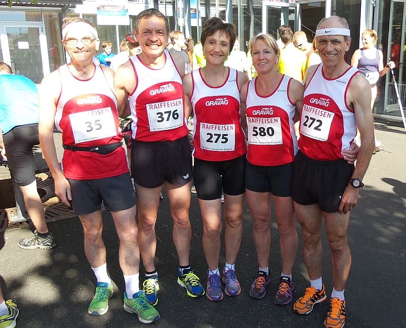 Das Mila-Quintett vor dem Start