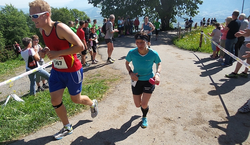 Frida Manser aus Appenzell auf dem Weg zum AK-Sieg