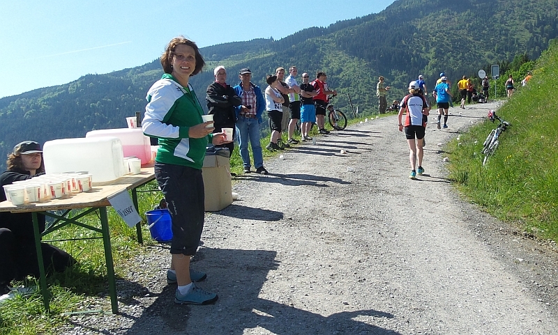 Immer wieder gefragt: Die Verpflegungs- bzw. Getränkeposten an der Strecke