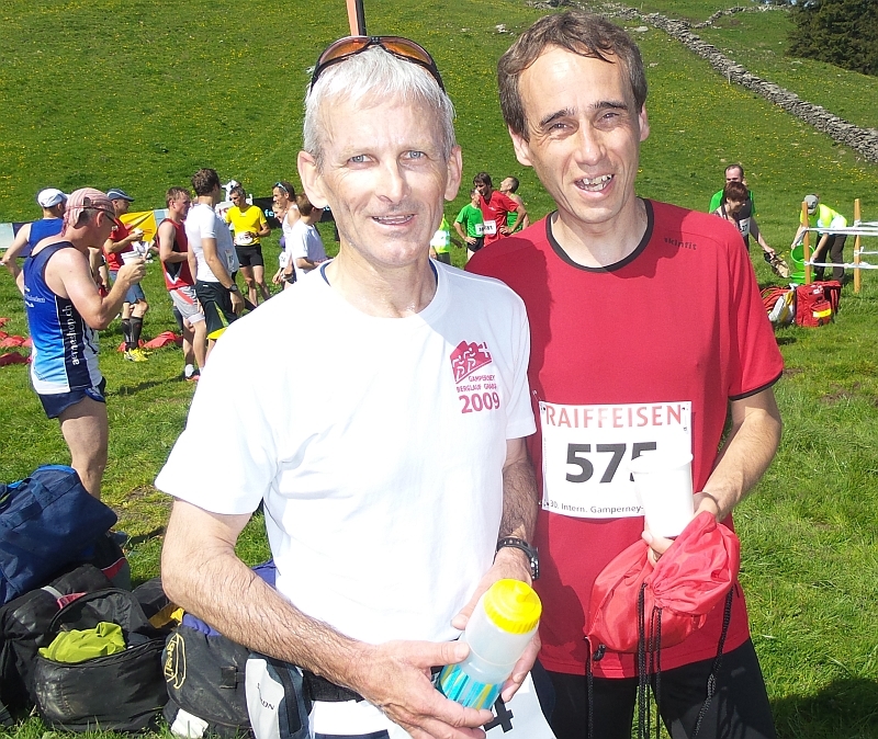 Andreas Hanimann und Roland Gächter glücklich im Ziel