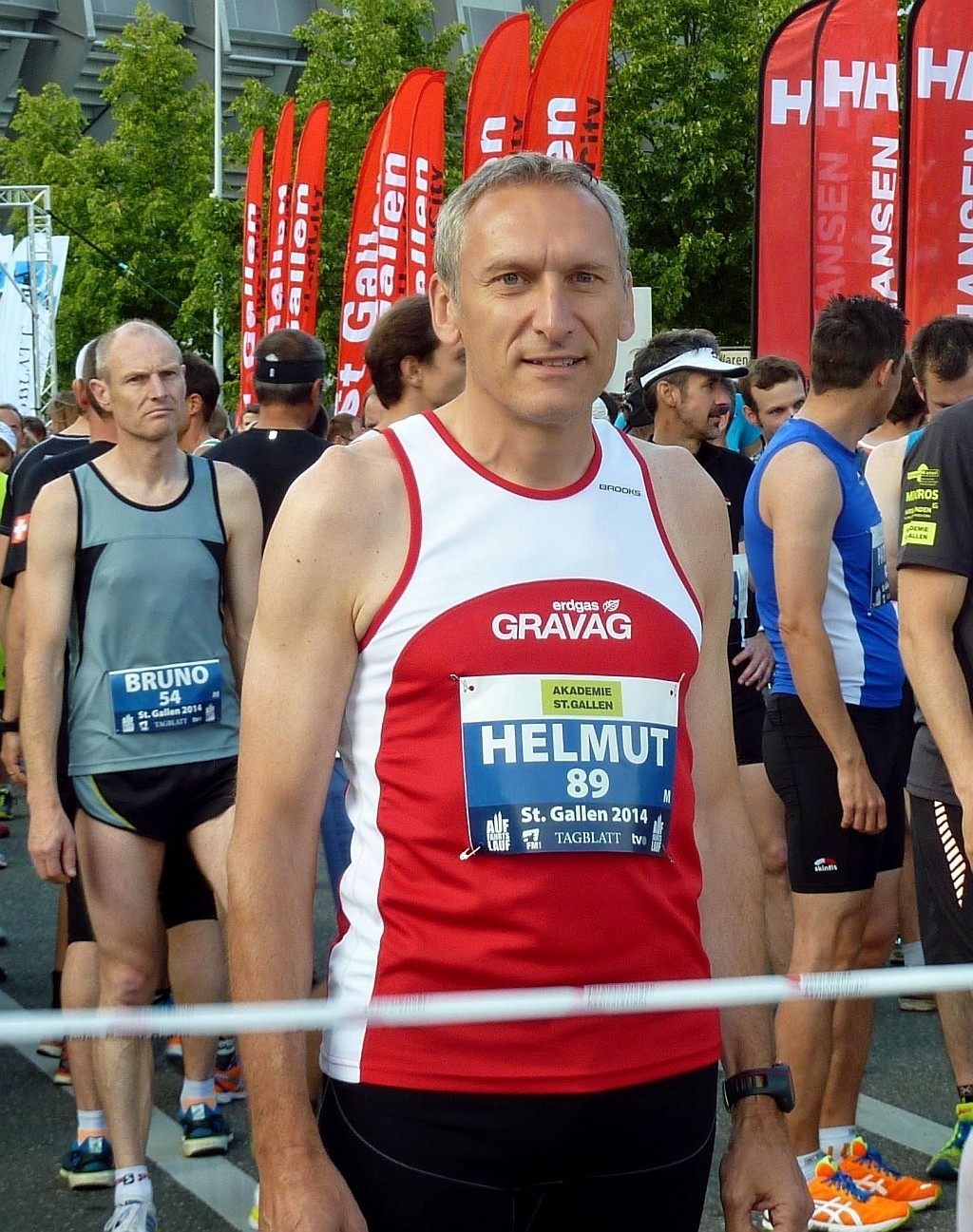 Helmut an der Startlinie