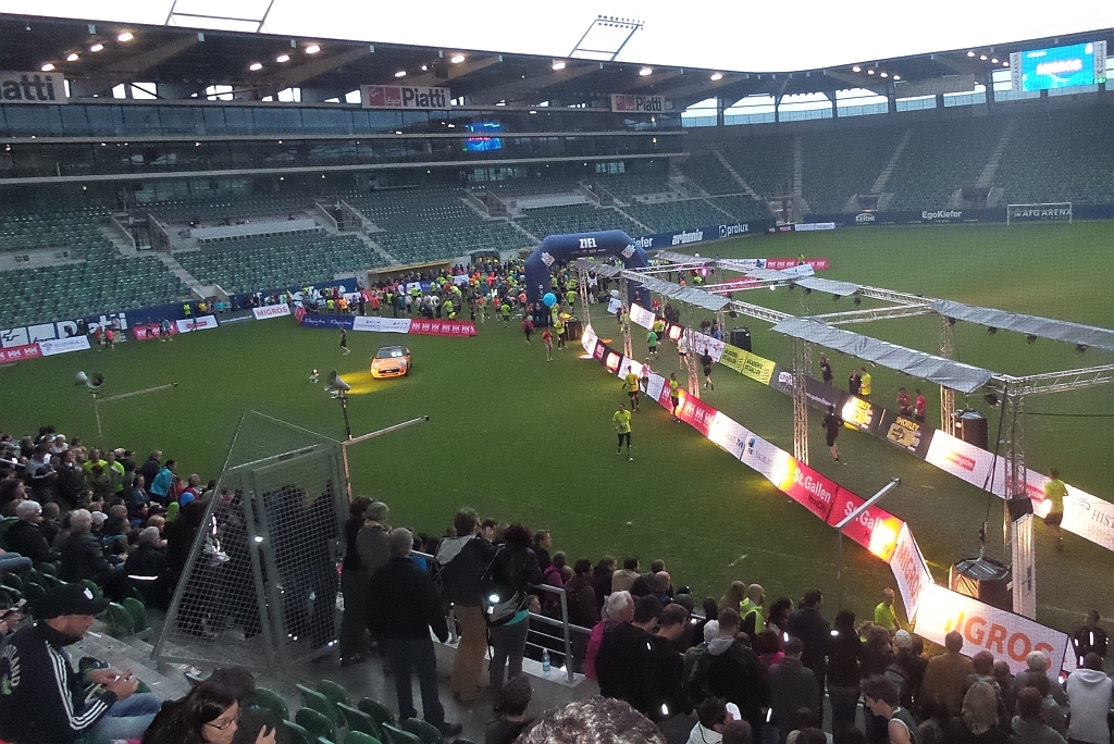 Zieleinlauf in der AFG-Arena