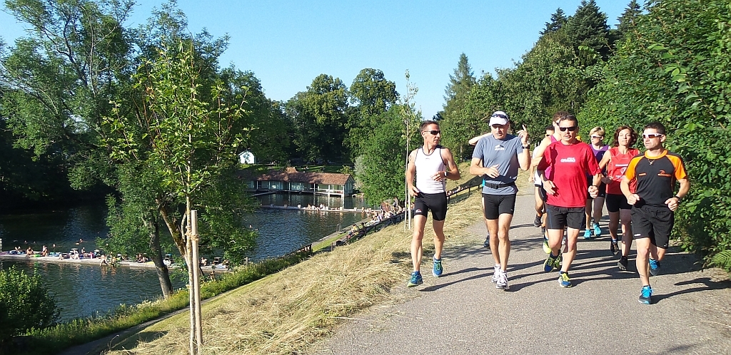 Das Bad wird erst nach dem Training genutzt.