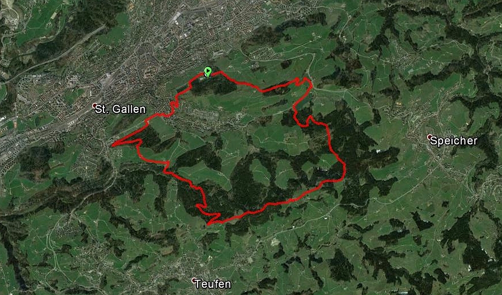 Laufstrecke: 14,2 km, +/- 400 HM