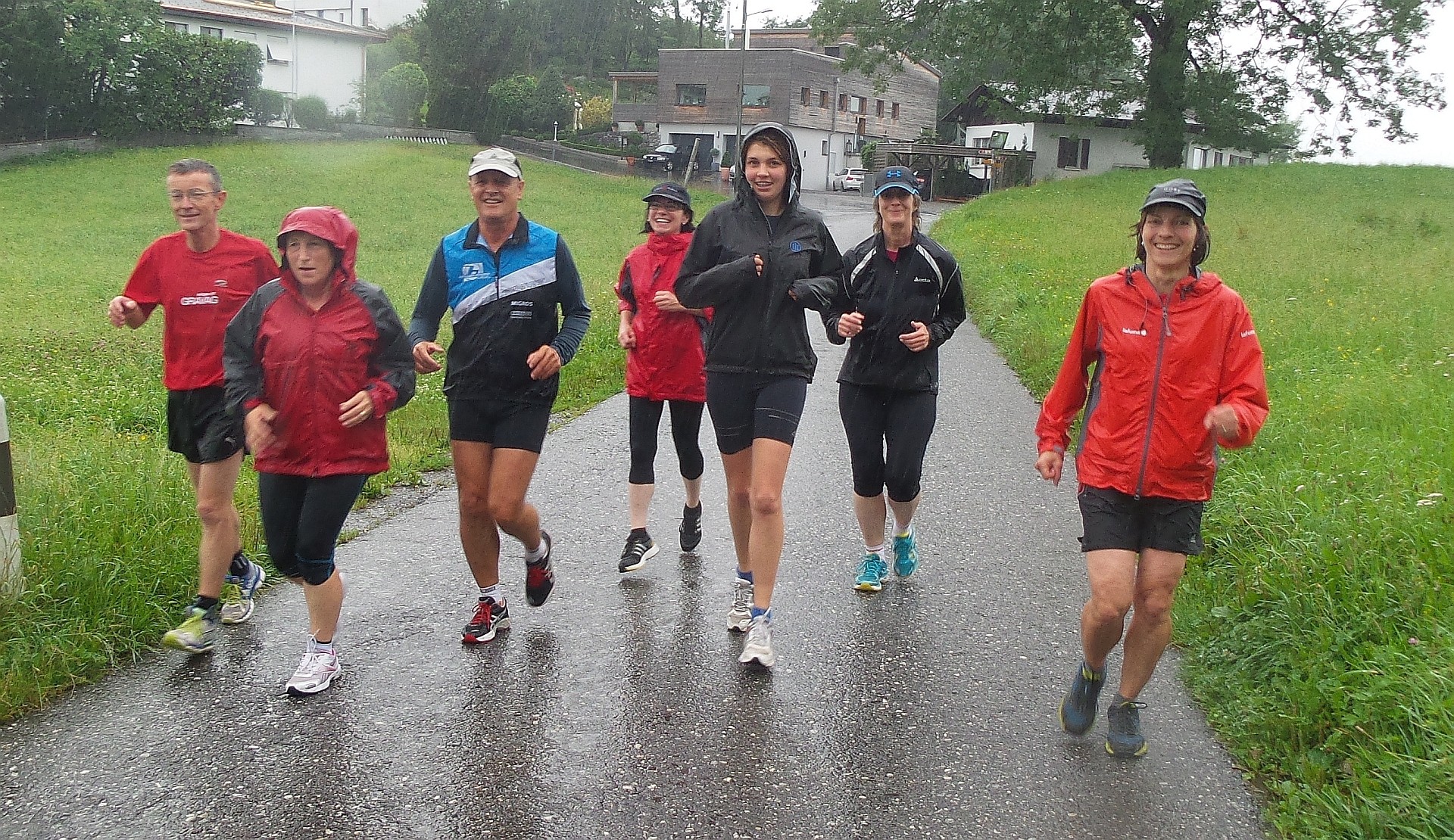 Tenü Regenschutz war angesagt