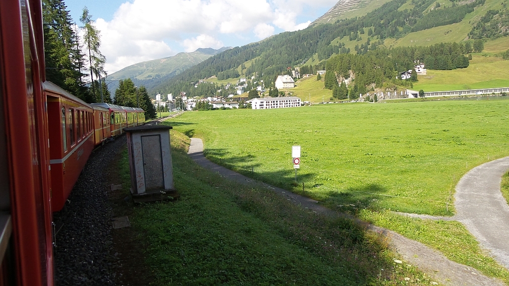 Am Freitag herrschte in Davos noch schönes Sommerwetter
