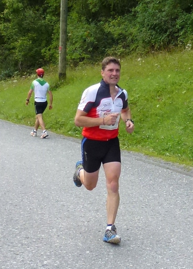 Thomas kurz vor dem Ziel