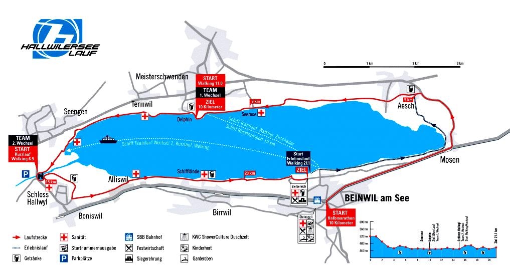 Die Hallwilerseeumrundung, in diesem Jahr bereits zum 40. Mal durchgeführt