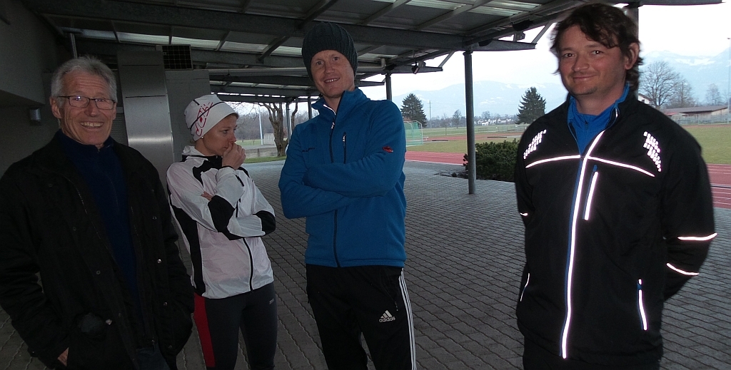 Lockere Stimmung vor dem Start