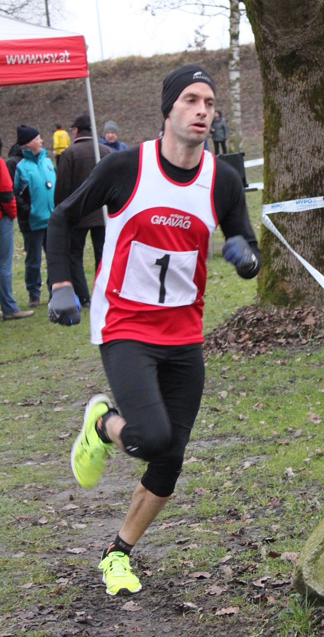 Schon nach einer Runde lag Mathias deutlich in führung