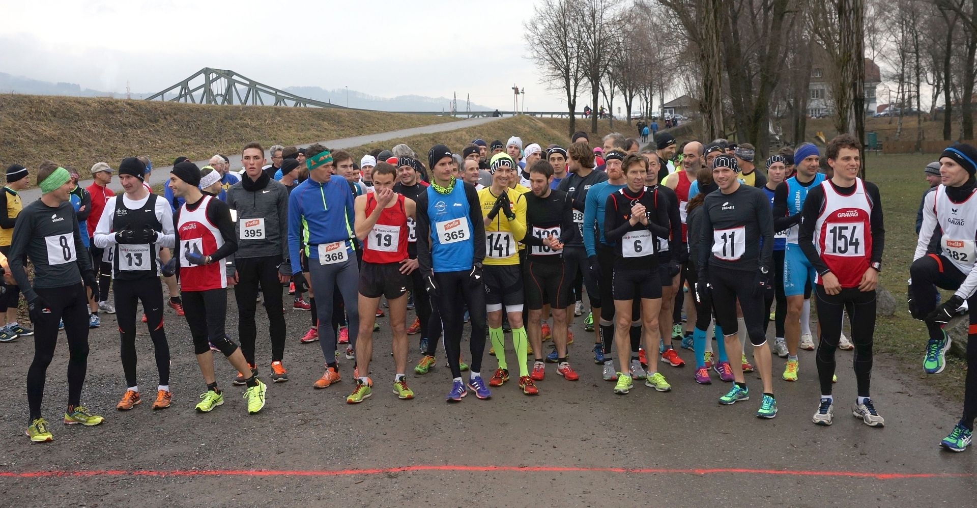 Kurz vor dem Start zum Cross über 15 Km