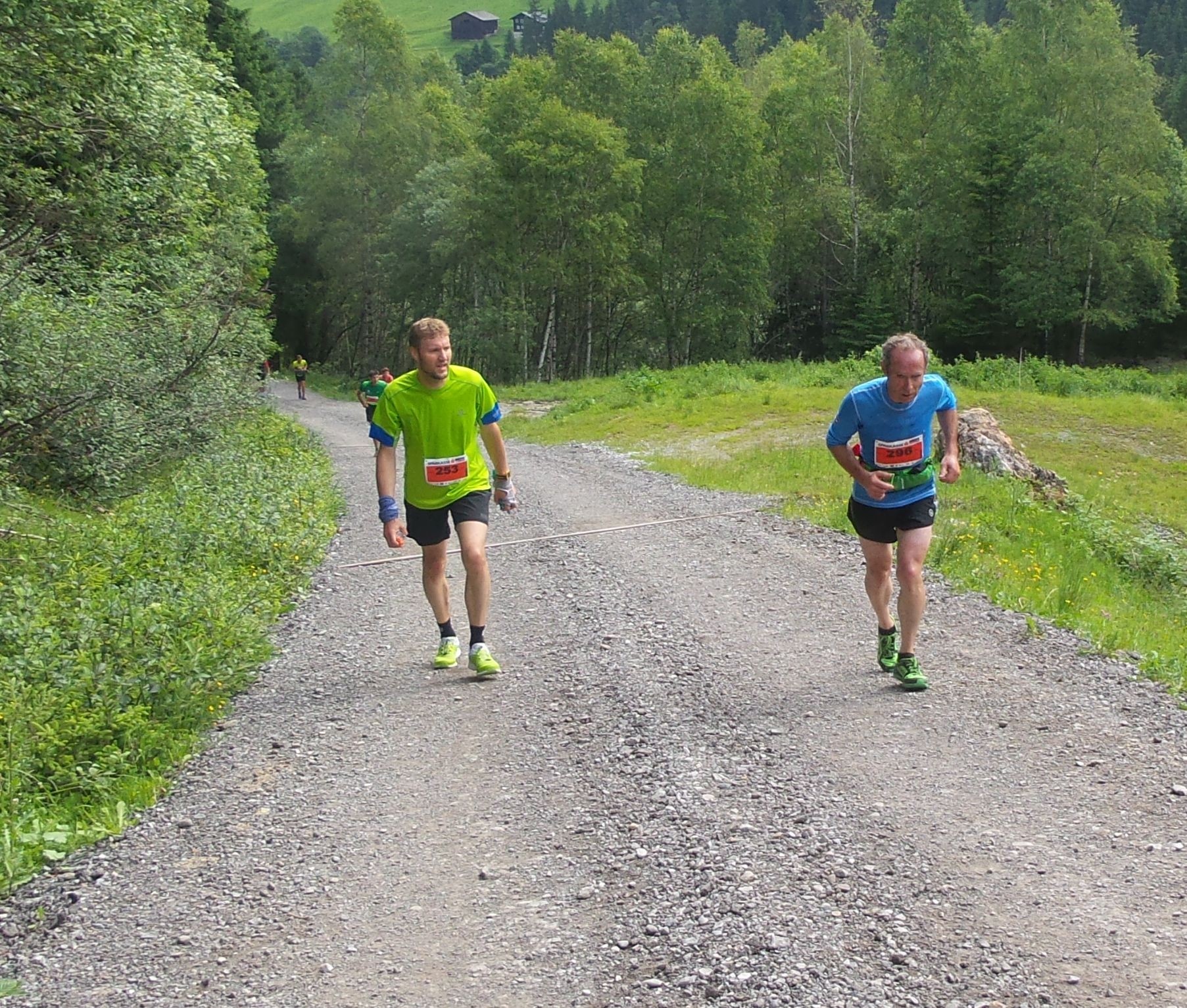 Aufstieg auf der ersten Streckenhälfte