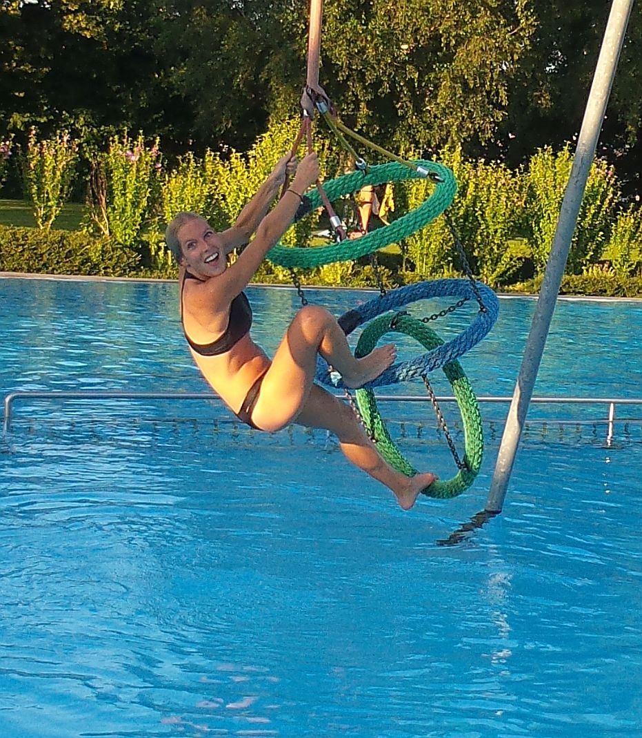 … zum kurzen Badespass