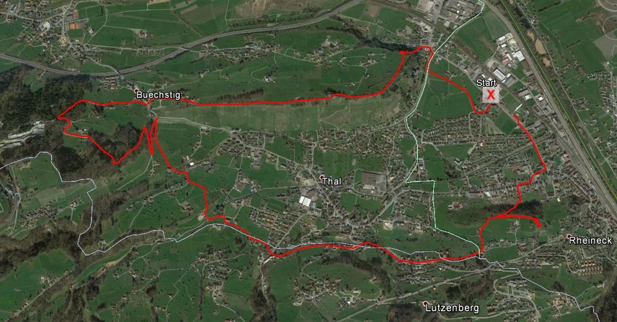 Die Rundstrecke: 10 km, 280 m HD