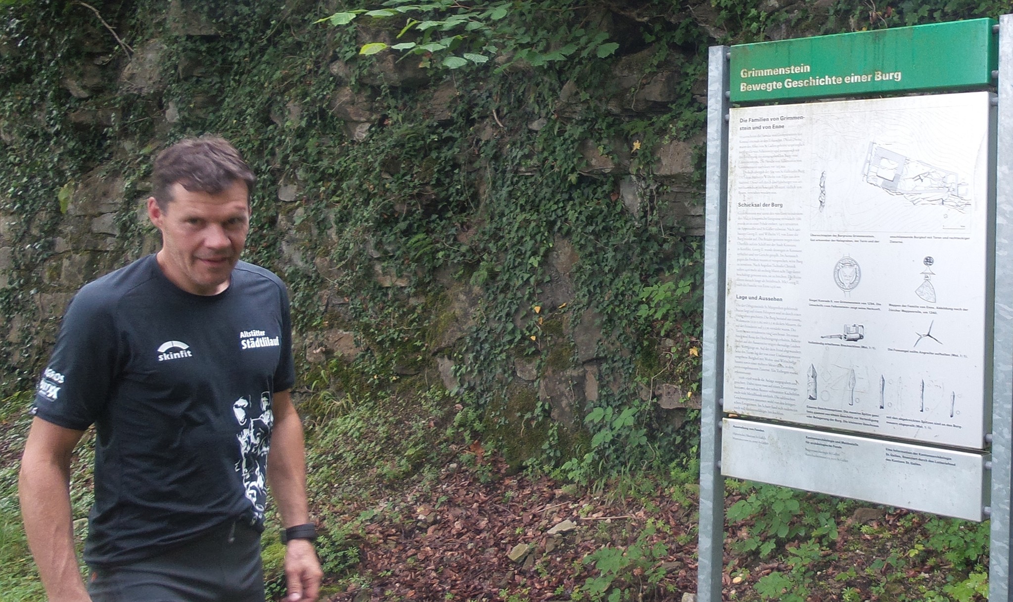 Infotafel zur Ruine Grimmenstein