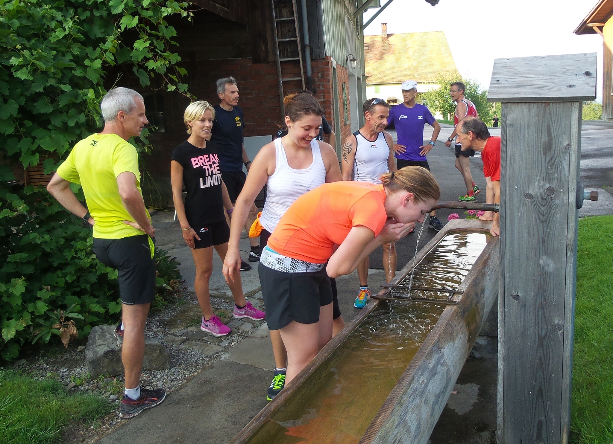 Ein Brunnen bringt die gewünschte Erfrischung