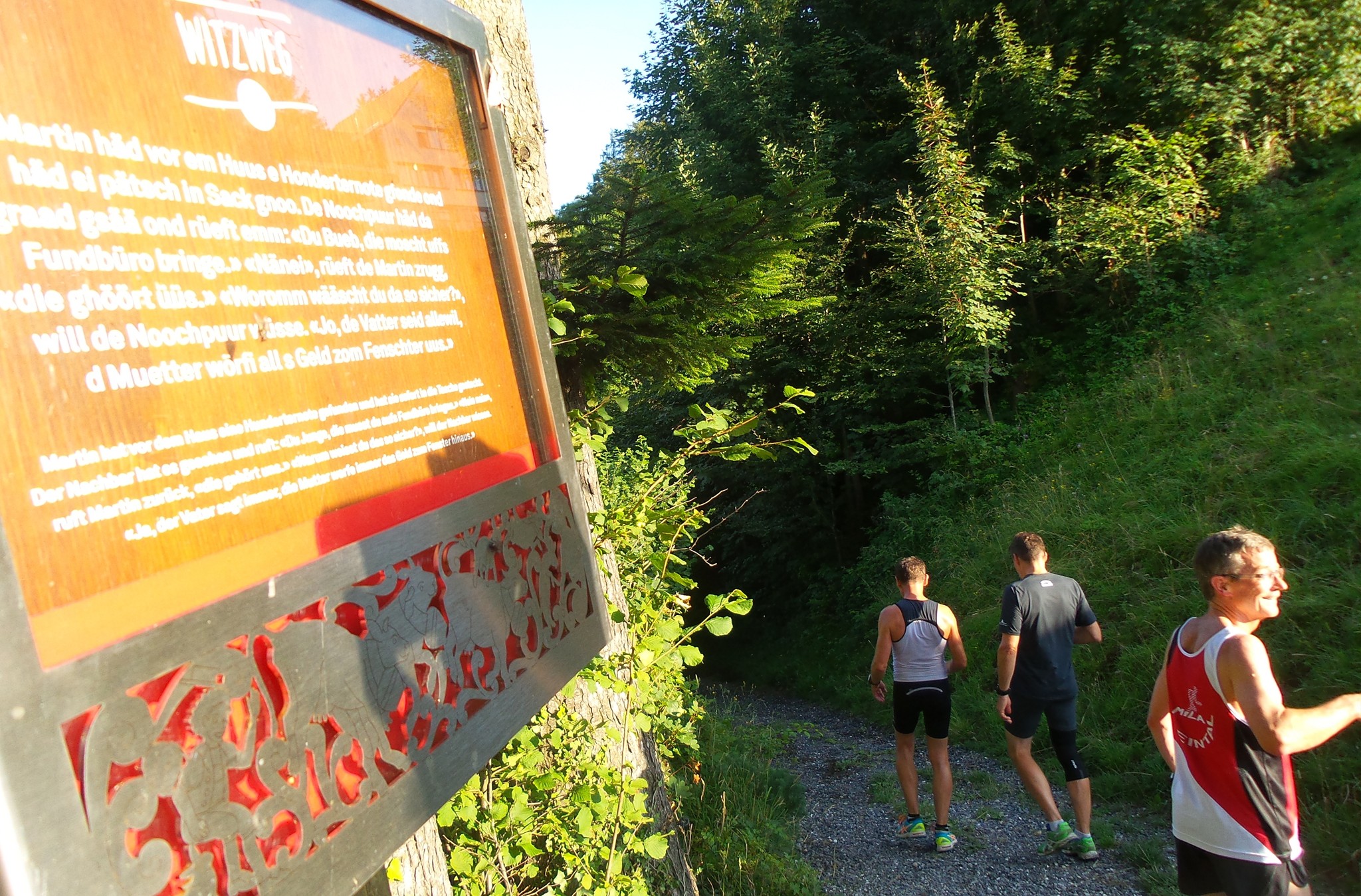 Auch ein kleiner Abschnitt des «Witzweg» war Bestandteil der Strecke