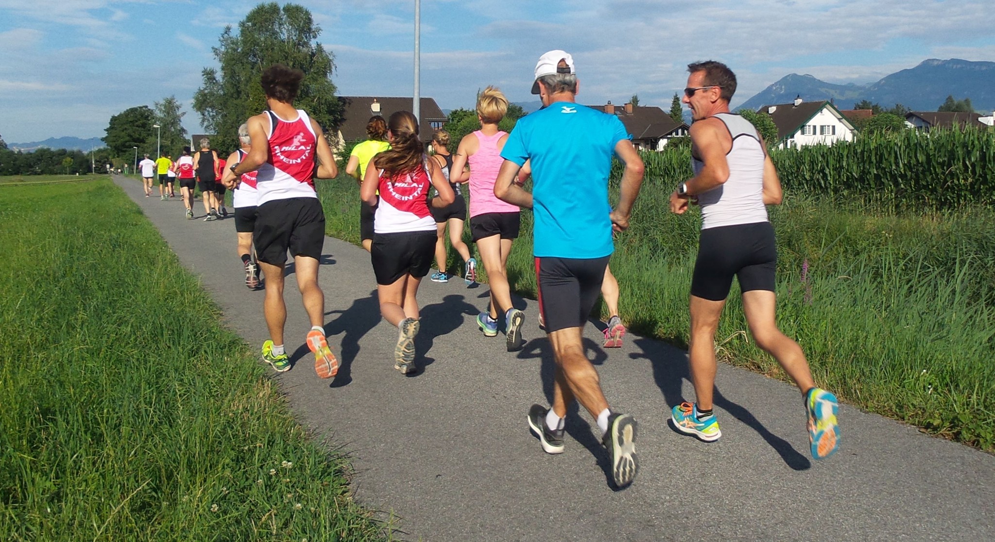 Es geht zu Beginn Richtung Balgach