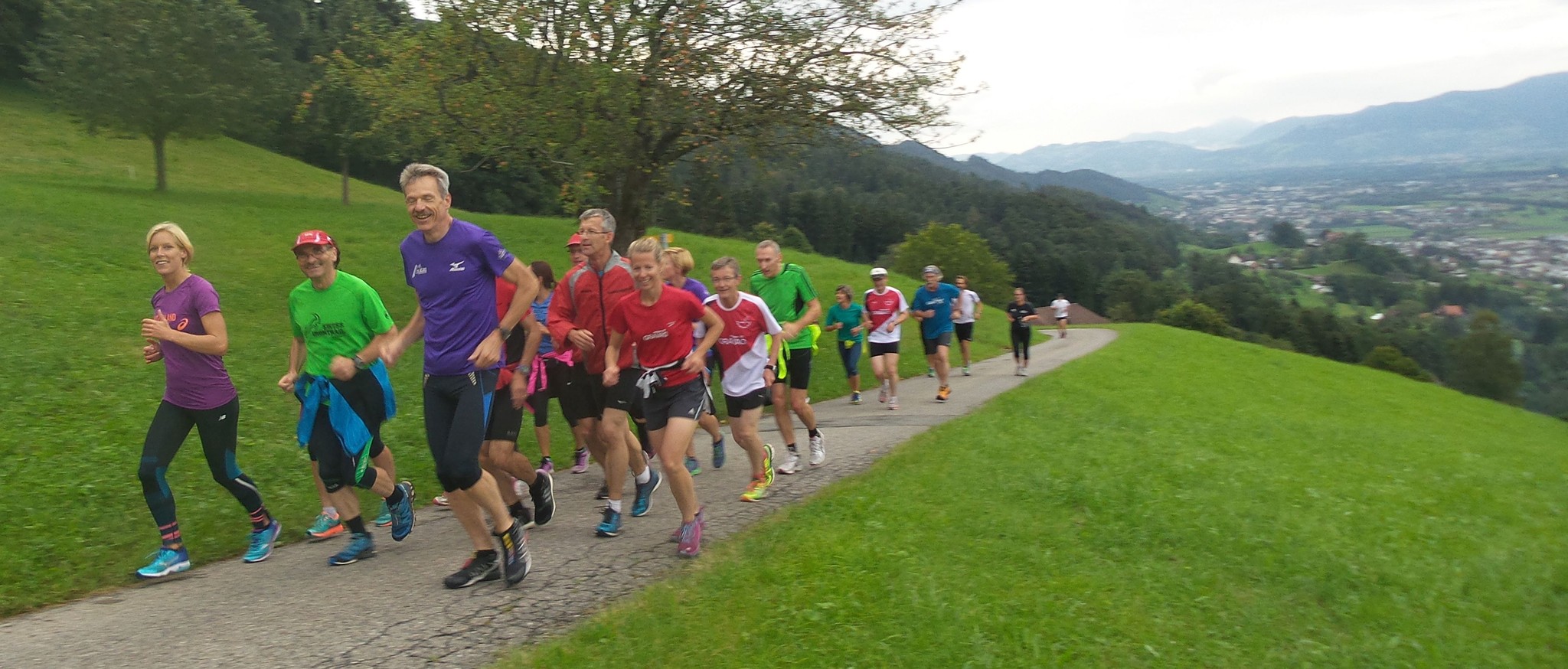 Wie gewohnt herrschte super Stimmung im lockeren Laufschritt