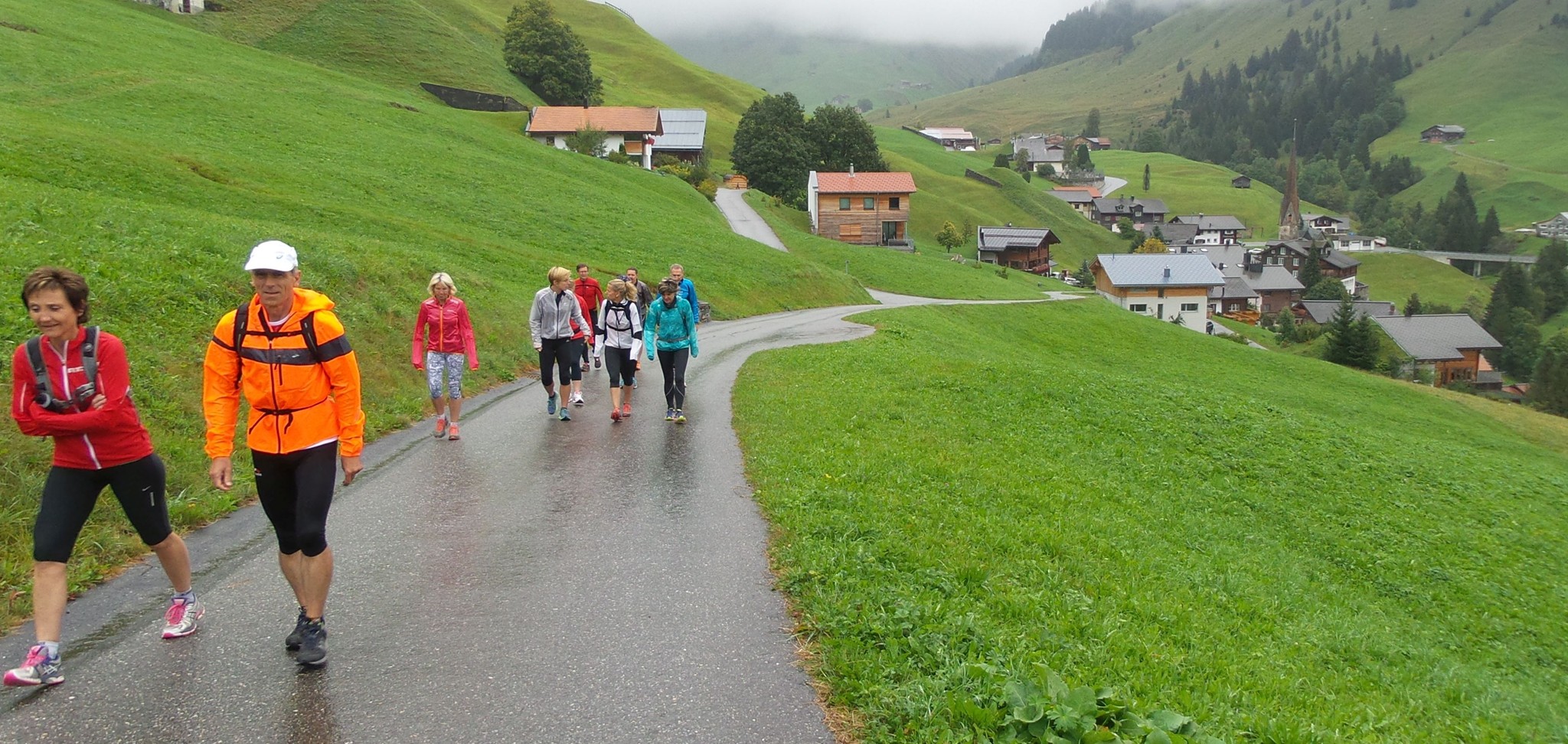 Leichte Steigung zu Beginn