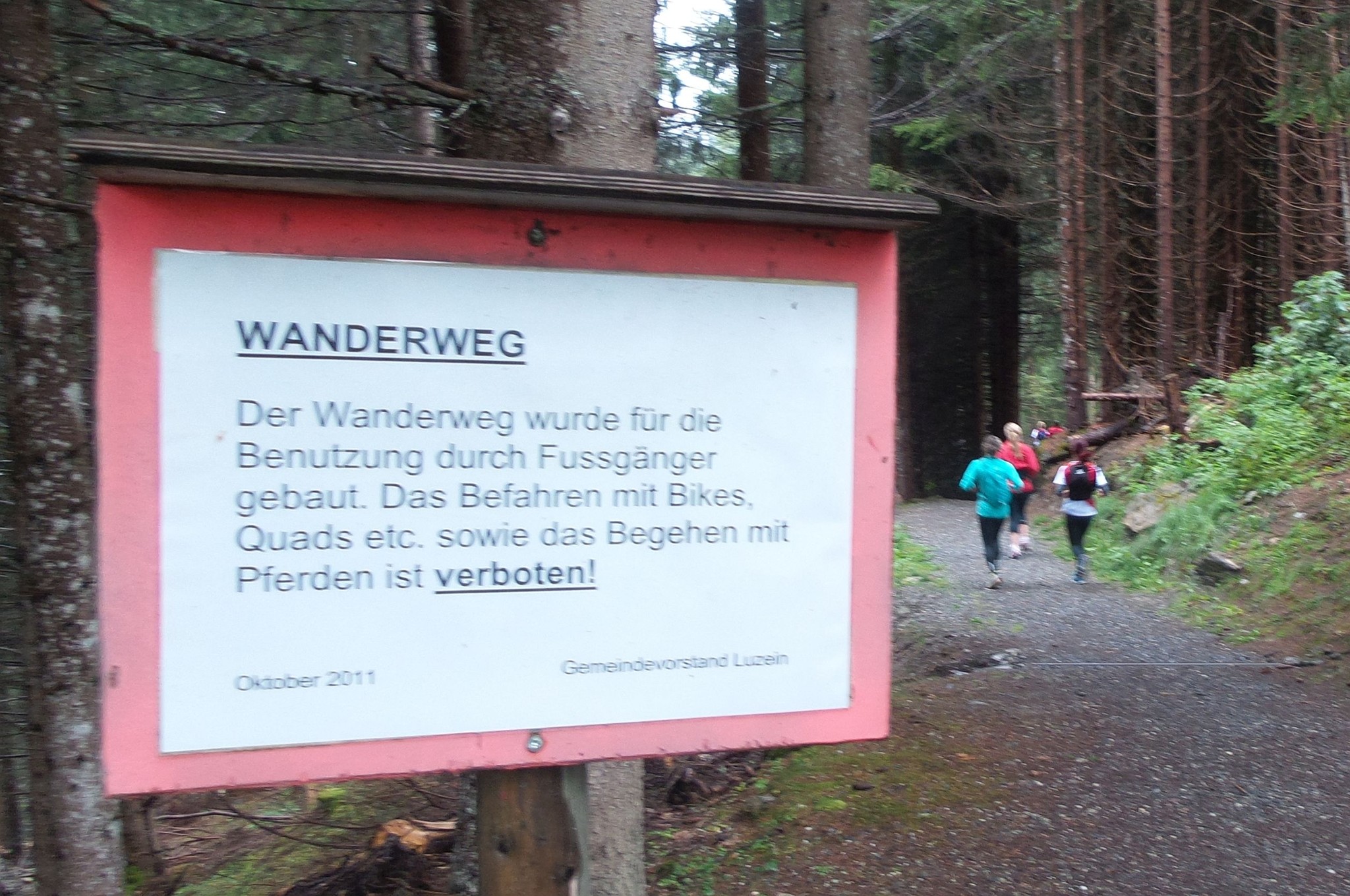 Zum Teil war die Laufstrecke nur den Fussgängern vorbehalten